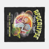 黙示録のパーティークロール フリースブランケット (正面(横))