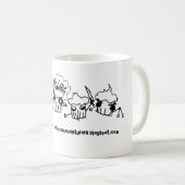 黙示録のマグの4つのカップケーキ コーヒーマグカップ (正面右)