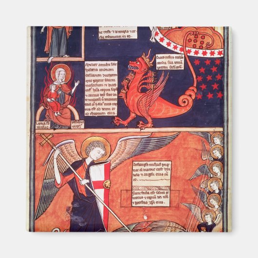 黙示録の人が海に攻め込まれる マグネット (正面)