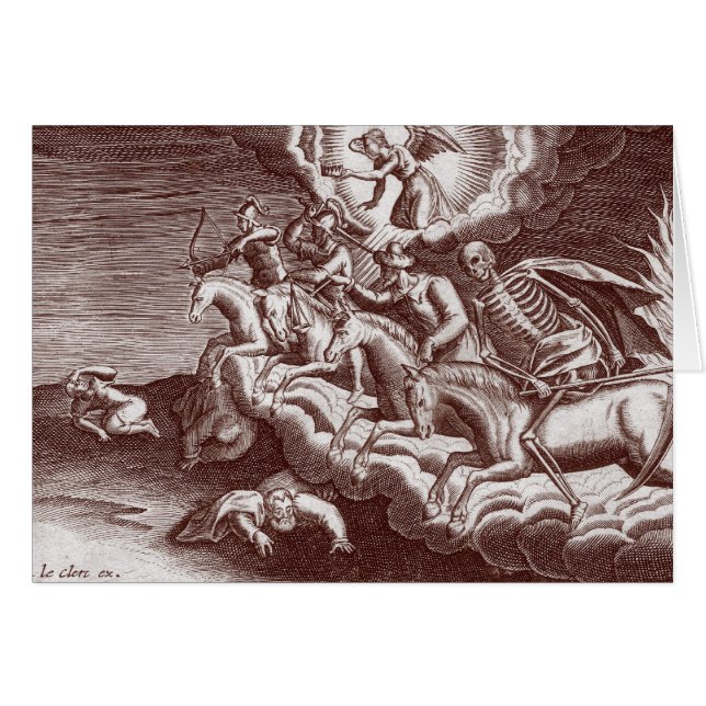 黙示録の人類の四大災害-カード (正面横)