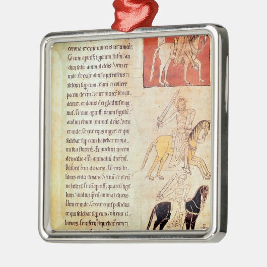 黙示録の人類の四大災害 メタルオーナメント (左)