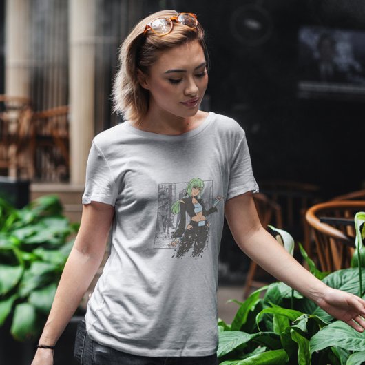 黙示録の後のアニメガール Tシャツ