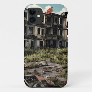 黙示録の後の破壊 破棄された建物 iPhone 11 ケース