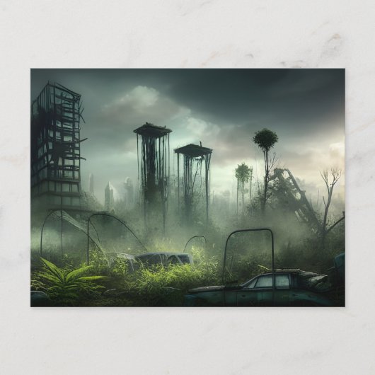 黙示録の後の都市はがき ポストカード (正面)