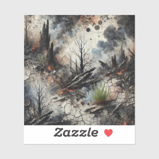 黙示録の後の野火ビニールシール シール (シート)