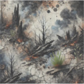 黙示録の後の野火ビニールシール シール (正面)