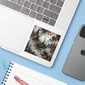 黙示録の後の野火ビニールシール シール (ノートパソコンとiPhone)