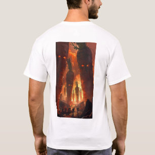 黙示録ダークランドスケープ迷彩柄プリントTシャツ Tシャツ