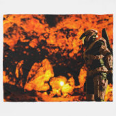 黙示録ロボット フリースブランケット (正面(横))