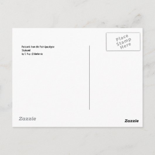 黙示録後のポストカード#6 Skybound ポストカード (裏面)