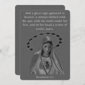 黙示録12章 聖母昇天の祭りカード (正面/裏面)