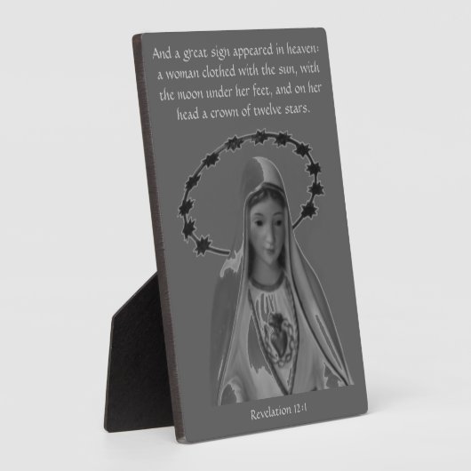 黙示録12マリアの仮定の饗宴 フォトプラーク (側面)