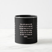 黙示録17:14 KJVバイブル聖句Two-Tone Mug マグカップ (中央)