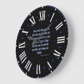 黙示録17:14 KJV聖書ローマ数字 ラージ壁時計 (傾斜)