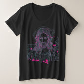 黙示録19:16 諸王の王イエス プラスサイズTシャツ (デザイン正面)