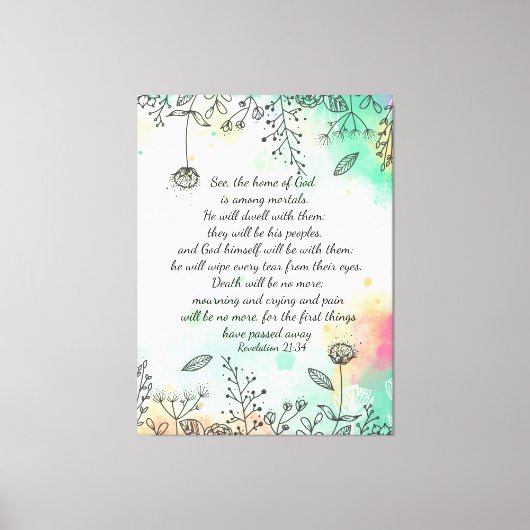 黙示録21:34 キャンバスプリント (正面)