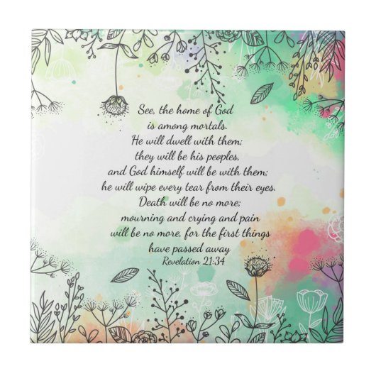 黙示録21:34 タイル (正面)