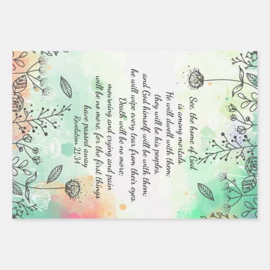 黙示録21:34 ラッピングペーパーシート (正面)