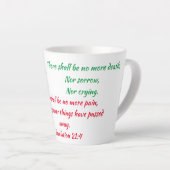 黙示録21:4マグカップ カフェラテマグ (右アングル)