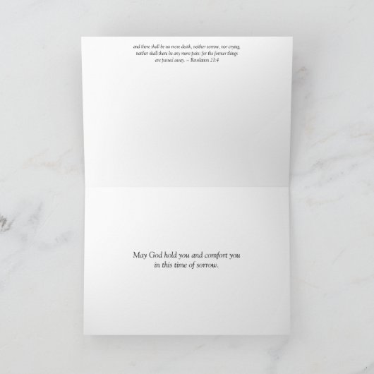 黙示録21:4共感書 カード (内部)