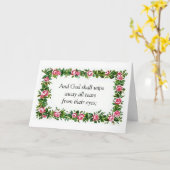 黙示録21:4共感書 カード (黄色い花)