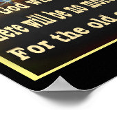 黙示録21:4聖なる書物、 経典ポスター ポスター (角)