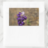 黙示録21:4 長方形シール (バッグ)