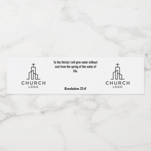 黙示録21:6水ラベル ペットボトルラベル (シングルラベル)