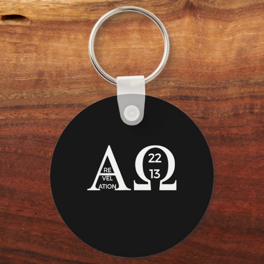黙示録2213アルファオメガTシャツバイブルクリスティア キーホルダー (正面)