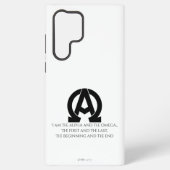 黙示録22:13：わたしはアルファとオメガである SAMSUNG GALAXYケース (裏面)