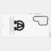 黙示録22:13：わたしはアルファとオメガである SAMSUNG GALAXYケース (裏面横)