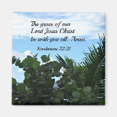 黙示録22:21 マグネット (正面)