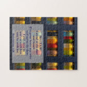 黙示録3:20ドアをノックする ジグソーパズル (横)