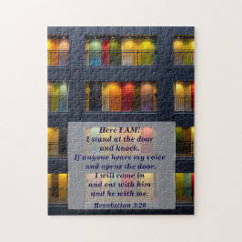 黙示録3:20ドアをノックする ジグソーパズル