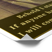 黙示録3:20ポスター ポスター (角)