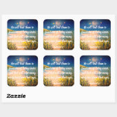 黙示録7:17キリスト教の聖書の聖なる書物、 経典シール スクエアシール (シート)