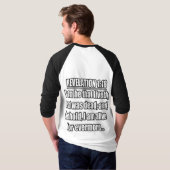 黙示録 1:18 KJV 聖書の言葉 Tシャツ (裏面フル)