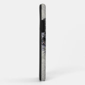 黙秘者、ヒマワリのスカルのダマスク織 Case-Mate iPhoneケース (裏面/右)