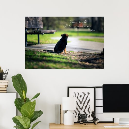 黙聞る ポスター (ホームオフィス)