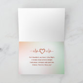 鼓動するハート サンキューカード (内部)