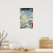 鼓橋と夕日の丘で目黒 ポスター (キッチン)