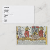 鼻およびフロスト、ロシア語、18世紀後半 名刺 (正面/裏面)