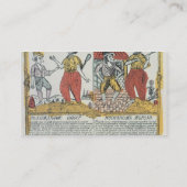 鼻およびフロスト、ロシア語、18世紀後半 名刺 (裏面)