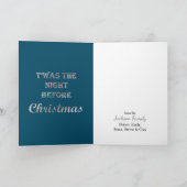 鼻から指を離れるレトロサンタ カード (内部)