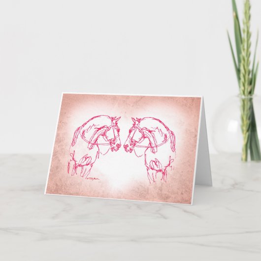 鼻から鼻へ大きなハート シーズンカード (正面)