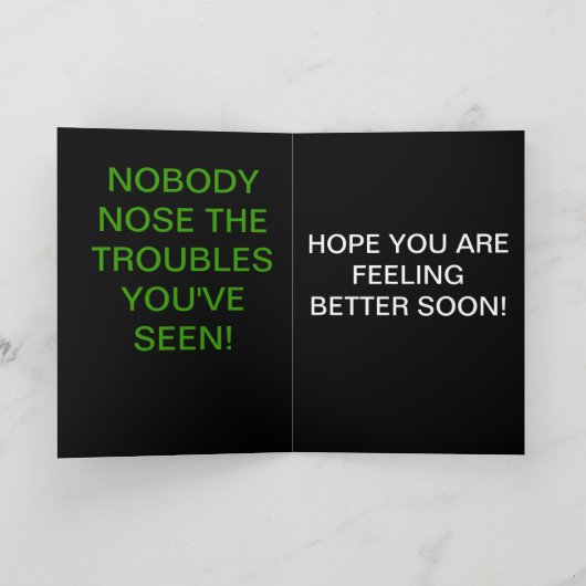 鼻が通らない カード (内部)