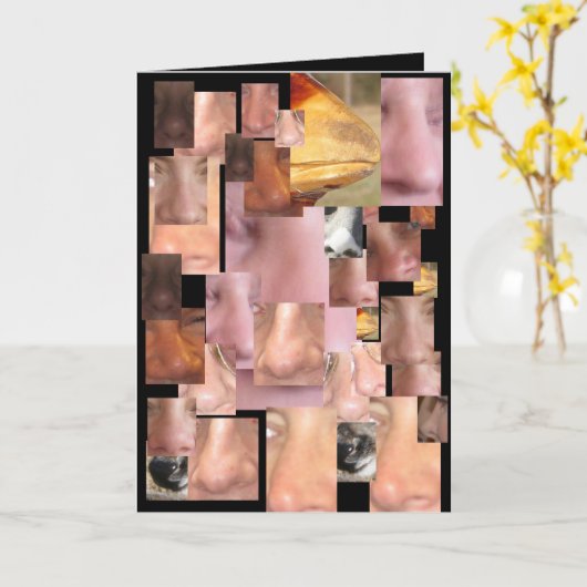 鼻が通らない カード (黄色い花)