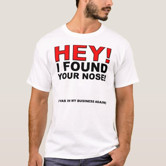 鼻が面白いTシャツ Tシャツ (正面)