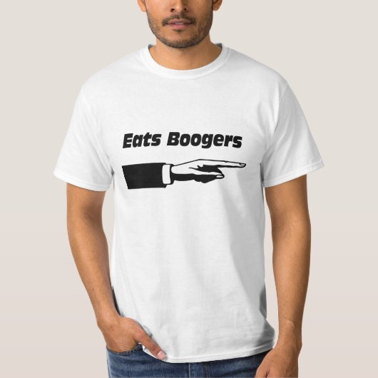 鼻くそを食べる Tシャツ (正面)