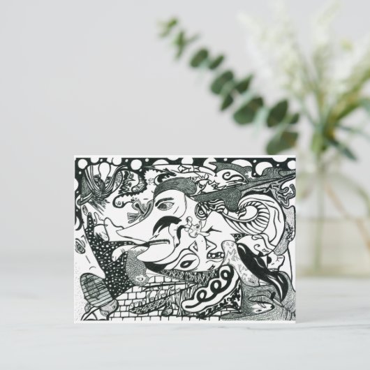 鼻って誰？ ポストカード (スタンド正面)